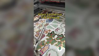 Hot Stamping voor Kerst Hang Tag & Decoratieve Sticker | Vakantiepapier foliedruk