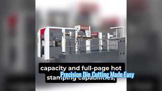 TMY-1060 Hoge automatische foliedruk- en embossing- en stansmachine