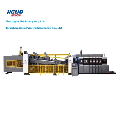 kopen Volledig automatische gegolfde doos printing vouw Gluer Die Cutting Stripping Machine online manufacture