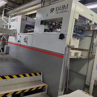 kopen BOBST AUTOPLATINE SP 104 BM H Automatische matrassnijmachine en folie stempelmachine met hologram online manufacture