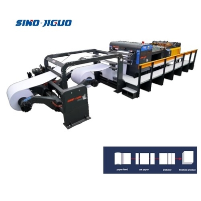 kopen 2 rollen papier rollen naar plaat snijmachine met 29 kW totaal vermogen online manufacture