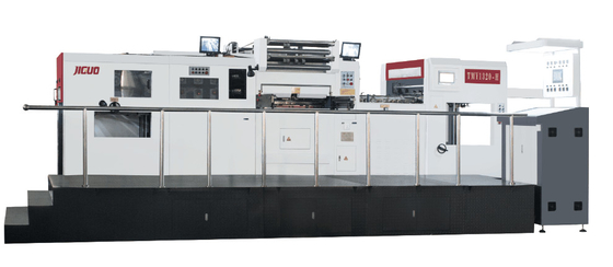 kopen Hoge snelheid Automatische Hot Foil Stamping Machine 1320×960mm Maximale papiergrootte Algemene afmeting 7600*4050*2500mm online manufacture