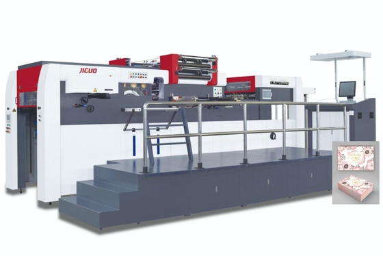 kopen Hoge snelheid Automatische Warm Folie Stamping Machine Max. Stamping Range 103 * 730mm 5 Folie Rollers online manufacture