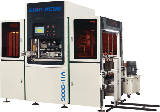 kopen JIGUO YH-900G Automatic Servo Hot Stamping Machine,Max. stempgrootte:700X520 (mm),geschikte plaatdikte:105-3000gsm,Aantal stemprollers:Twee rollen online manufacture