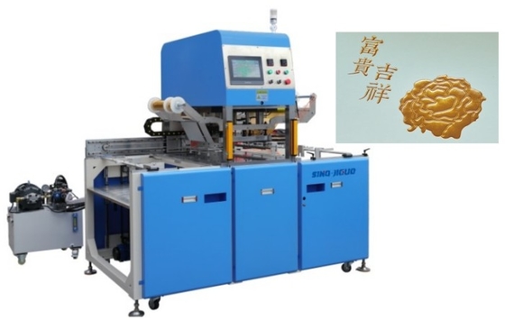 Automatische stempelmachine voor het stempelen van warmgevoerde folie Maximale snelheid 1200 - 1500 vellen/min Stempeldruk 10Tons / 20Tons