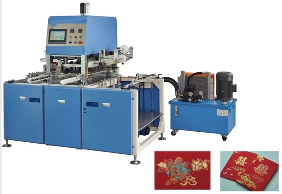 Automatische hoge snelheid warmfolie stempelmachine voor papier afmetingen tot 900 × 670 mm