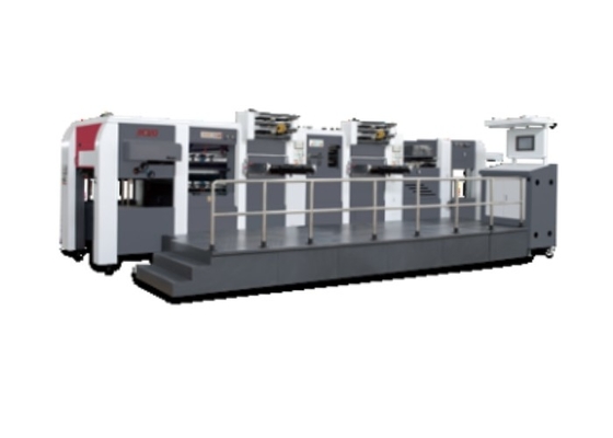 Zware druk Automatische Warm Folie Stamping Machine Met Max Delivery Stapel Hoogte 1400mm 38KW Totaal vermogen
