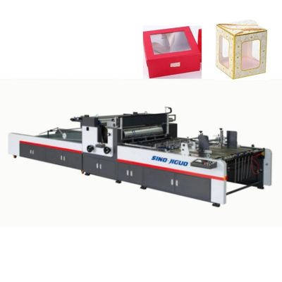 Het Venster die van de kartondoos Machine e-Fluit 100×100mm Automatische Omslag Gluer herstellen