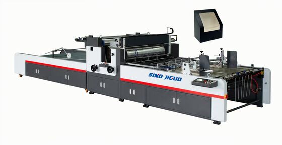 SINO JIGUO TC-1250A Automatic Window Patching Machine,Max. Werksnelheid:20000s/h (afhankelijk van productgrootte), Kartonnen papierdikte:150-1500gsm,Filmplaatdikte (mm):0.03-0.30