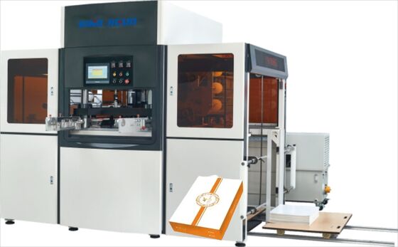 JIGUO YH-1060G Automatische Servo Warm Stamping Machine, Geschikte plaatdikte:120-3000gsm, Stamping werkingssnelheid:1100~1400 s/h,Aantal stemprollers:Drie rollers